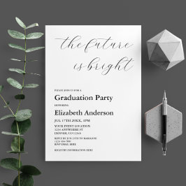 De toekomst is helder minimalistisch script Afstud Kaart