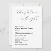 De toekomst is helder minimalistisch script Afstud Kaart (Voorkant)