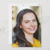 De toekomst is helder roze Tassel Graduation Party Kaart (Achterkant)