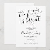 De Toekomst Is Helder Script Hart Afsluitingsfeest Kaart (Voorkant / Achterkant)