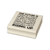 De toekomst is het Vrouw niet-binaire homo biemini Rubberstempel (Stempel)