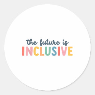 De toekomst is inclusief halloween pyjama voor Fam Ronde Sticker