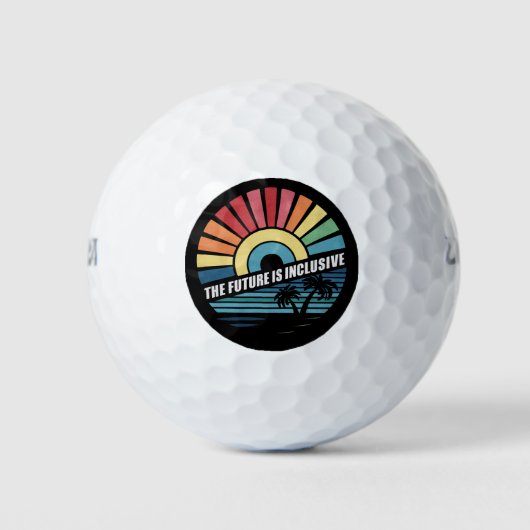 De toekomst is inclusief LGBT Gay Rights Pride Golfballen (Voorkant)