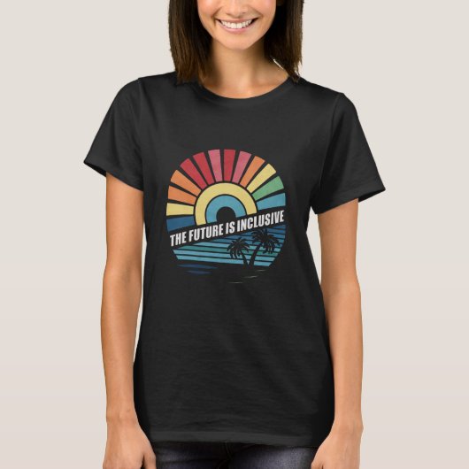 De toekomst is inclusief LGBT Gay Rights Pride T-shirt (Voorkant)