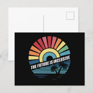 De Toekomst Is Inclusief LGBT Homorechten Pride Briefkaart