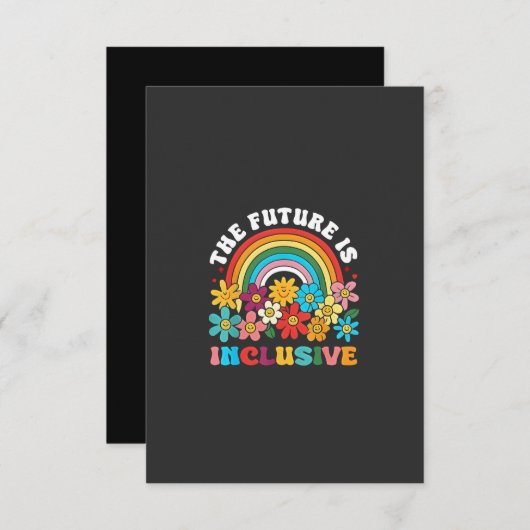 De Toekomst Is Inclusief Pride Maand LGBTQ  Bedankkaart (Voorkant / Achterkant)