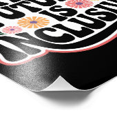 De toekomst is inclusief Rainbow LGBTQ-vlag Foto Afdruk (Hoek)