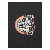 De toekomst is inclusief Rainbow LGBTQ-vlag Tafelkleed (Voorkant)