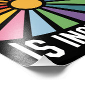 De toekomst is inclusief Rainbow Pride Trans-recht Foto Afdruk (Hoek)