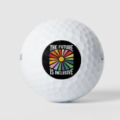 De toekomst is inclusief Rainbow Pride Trans-recht Golfballen (Voorkant)