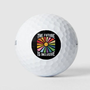 De toekomst is inclusief Rainbow Pride Trans-recht Golfballen