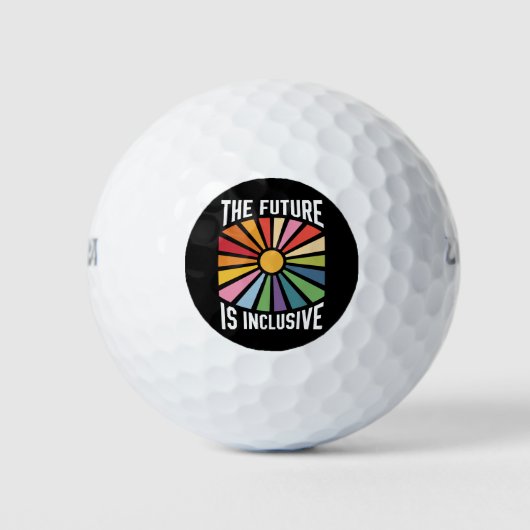 De toekomst is inclusief Rainbow Pride Trans-recht Golfballen (Voorkant)