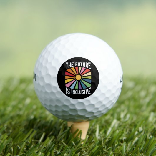 De toekomst is inclusief Rainbow Pride Trans-recht Golfballen (Insitu Shirt)