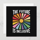 De toekomst is inclusief Rainbow Pride Trans-recht Kaart (Voorkant / Achterkant)