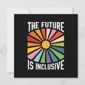 De toekomst is inclusief Rainbow Pride Trans-recht Kaart (Voorkant)