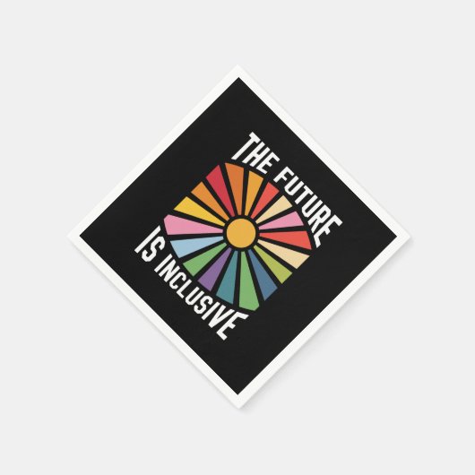 De toekomst is inclusief Rainbow Pride Trans-recht Servet (Hoek)