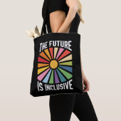 De toekomst is inclusief Rainbow Pride Trans-recht Tote Bag (Dichtbij)