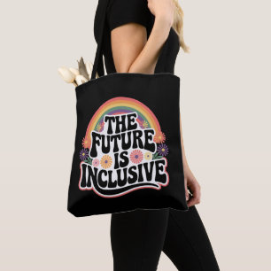 De Toekomst is Inclusief Regenboog LGBTQ Vlag Homo Tote Bag