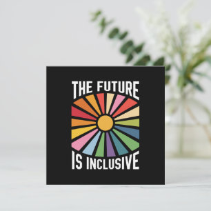 De Toekomst is Inclusief Regenboog Pride Trans Rec Kaart