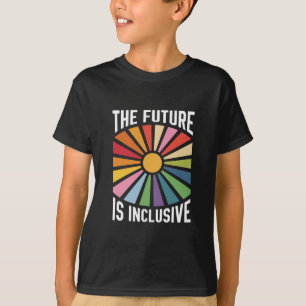 De Toekomst is Inclusief Regenboog Pride Trans Rec T-shirt