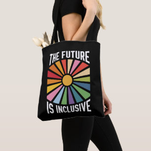 De Toekomst is Inclusieve Regenboog Pride Trans Re Tote Bag