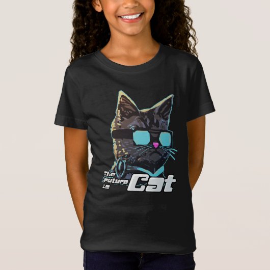 De toekomst is kat t-shirt (Voorkant)