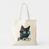 De Toekomst is Kat Tote Bag (Achterkant)
