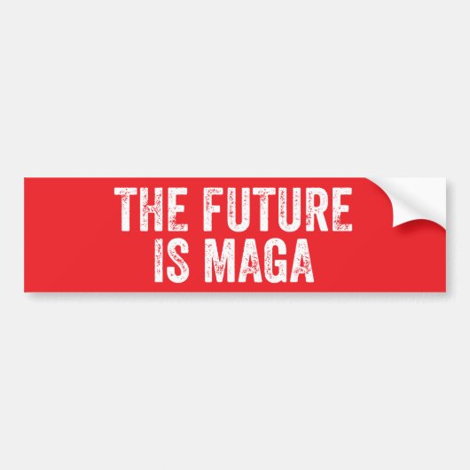 De toekomst is MAGA - Trump Verkiezingen 2024 Bumpersticker (Voorkant)