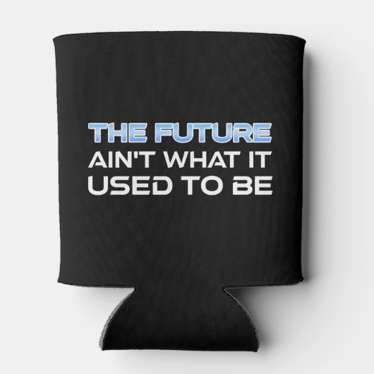 De toekomst is niet meer wat het was blikjeskoeler (Achterkant)