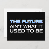 De toekomst is niet meer wat het was briefkaart (Voorkant / Achterkant)