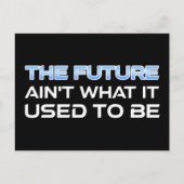 De toekomst is niet meer wat het was briefkaart (Voorkant)