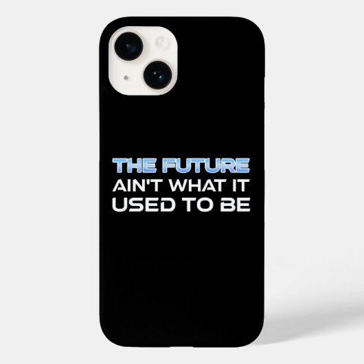 De toekomst is niet meer wat het was Case-Mate iPhone case (Achterkant)