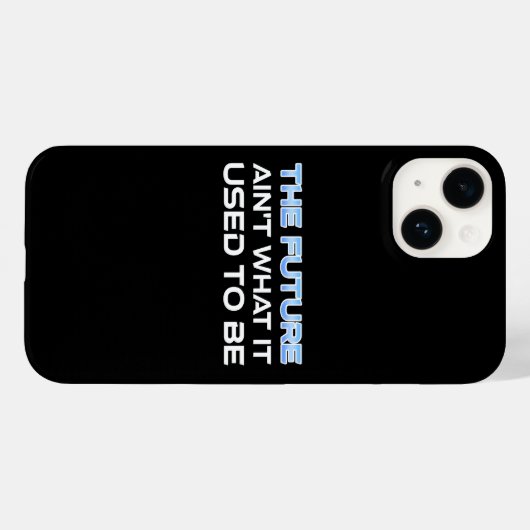 De toekomst is niet meer wat het was Case-Mate iPhone case (Achterkant (horizontaal))