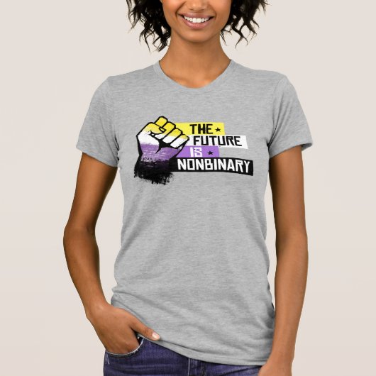 De toekomst is non-binair t-shirt (Voorkant)