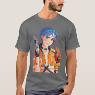 De Toekomst is Nu Een Cyberpunk Anime vriend T-shirt