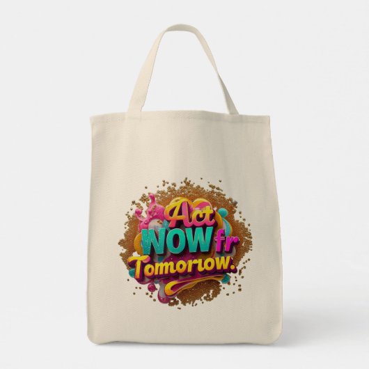 "De toekomst is nu" Tote Bag (Achterkant)