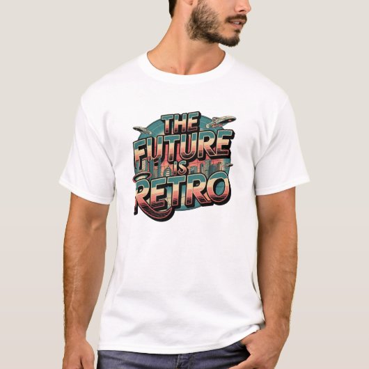 De toekomst is retro t-shirt (Voorkant)
