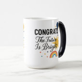 De toekomst is rooskleurig – Congrats Heat Reveal  Magische Mok (Voorkant rechts)