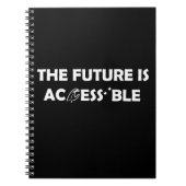 De toekomst is toegankelijk ASL Sign Language brai Notitieboek (Voorkant)