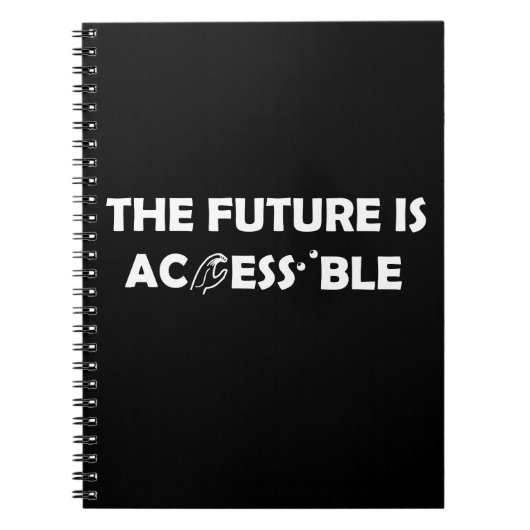 De toekomst is toegankelijk ASL Sign Language brai Notitieboek (Voorkant)