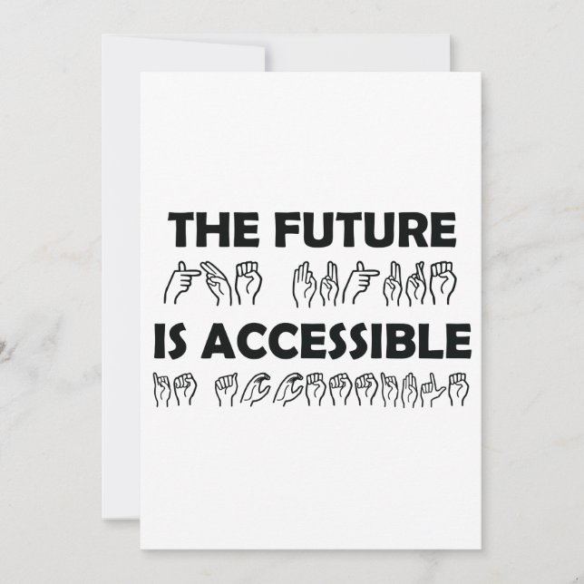 De toekomst is toegankelijk voor ASL-gebarentaal (Voorkant)