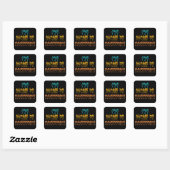 De toekomst is toegankelijk voor ASL-gebarentaal Vierkante Sticker (Vel)