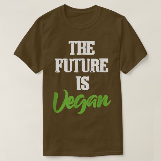 De toekomst is van de vegetarische vegetariër Vega T-shirt (Design voorkant)
