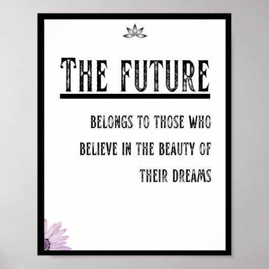 De toekomst is van degenen die geloven poster (Voorkant)