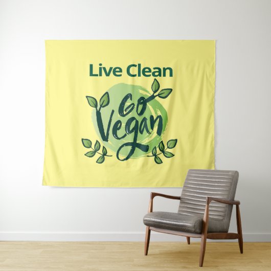 De toekomst is vegan design wandkleed (In Situ (horizontaal))