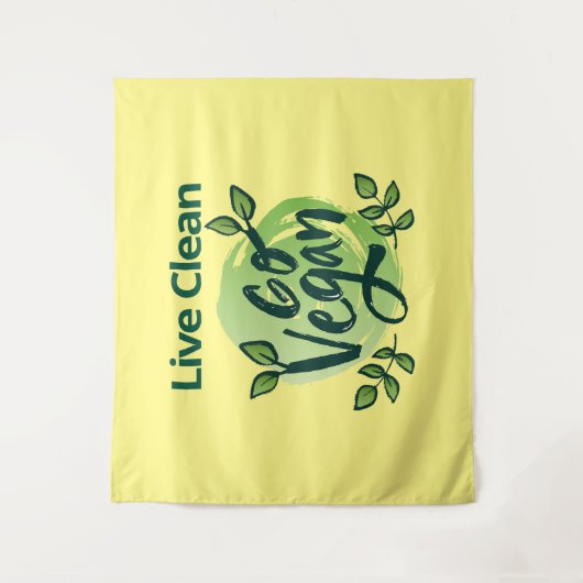 De toekomst is vegan design wandkleed (Voorkant)