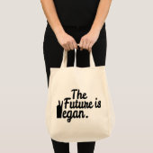 DE TOEKOMST IS VEGAN. TOTE BAG (Voorkant (product))