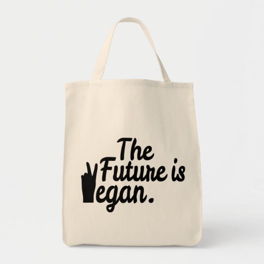 DE TOEKOMST IS VEGAN. TOTE BAG (Voorkant)