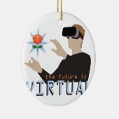 De toekomst is virtueel keramisch ornament (Rechts)