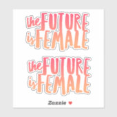 De toekomst is Vrouw (2) VinylSticker Sticker (Vel)